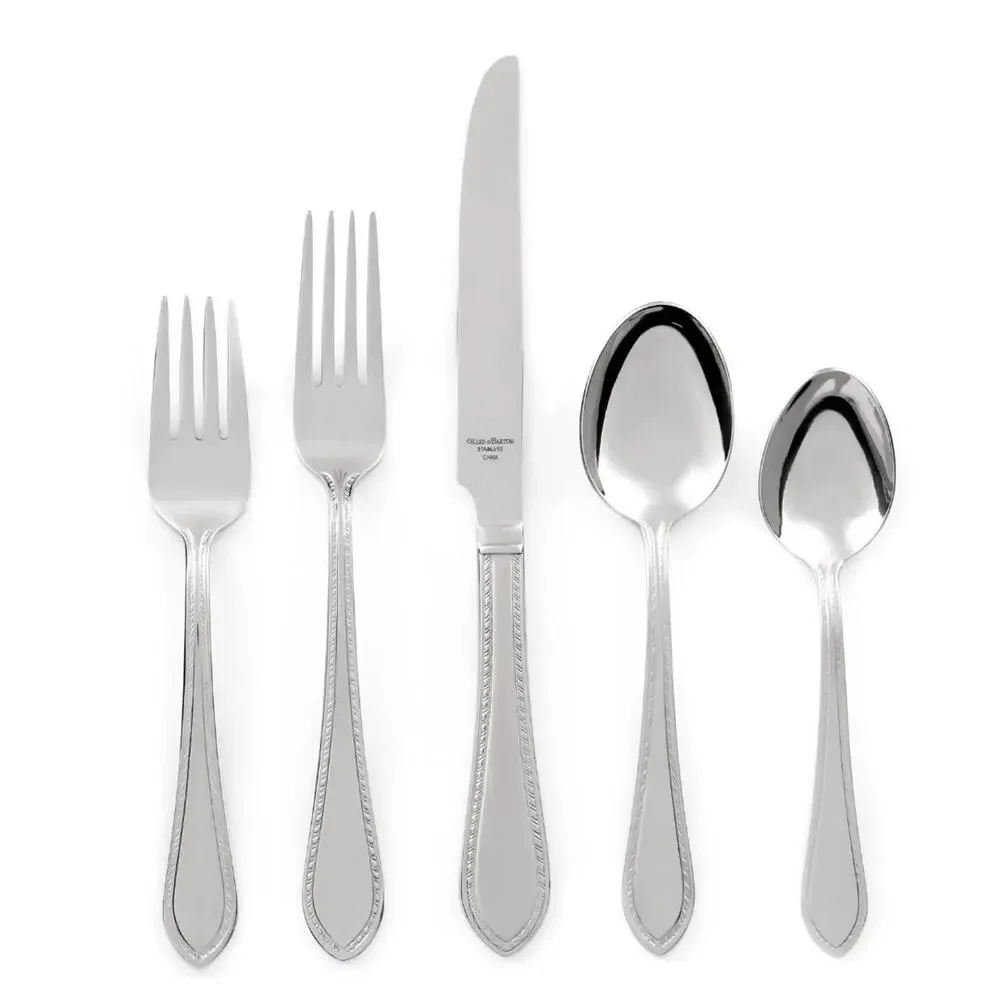 63 Pc Reed & Barton Stainless Set Tradition Tanglewood Knife Fork Spoon Serving